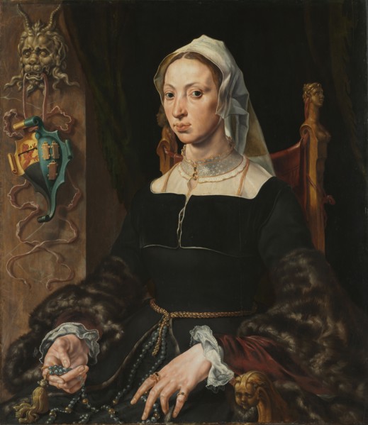 Portrait of Machtelt Suijs, c. 1540-1545. Maerten van Heemskerck (Dutch, 1498-1574). Oil on wood;
