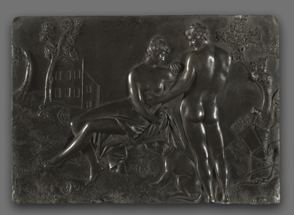 Venus and Adonis, mid-1700s. Follower of Georg Raphael Donner (Austrian, 1693-1741). Lead; overall: