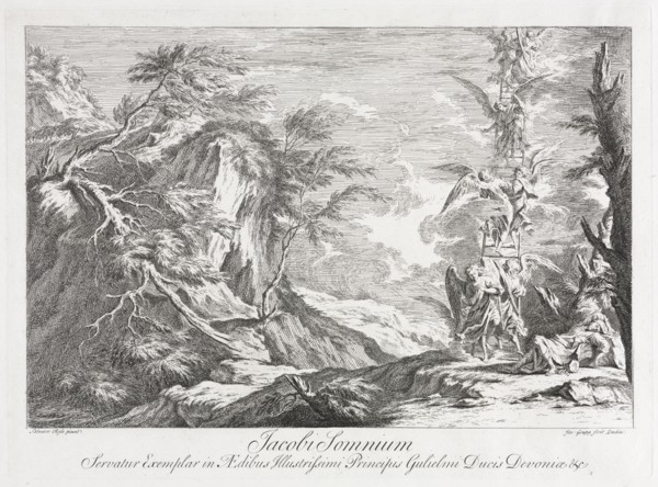 Jacob's Dream, c. 1720. Joseph Goupy (British, 1686-bef.1770). Etching