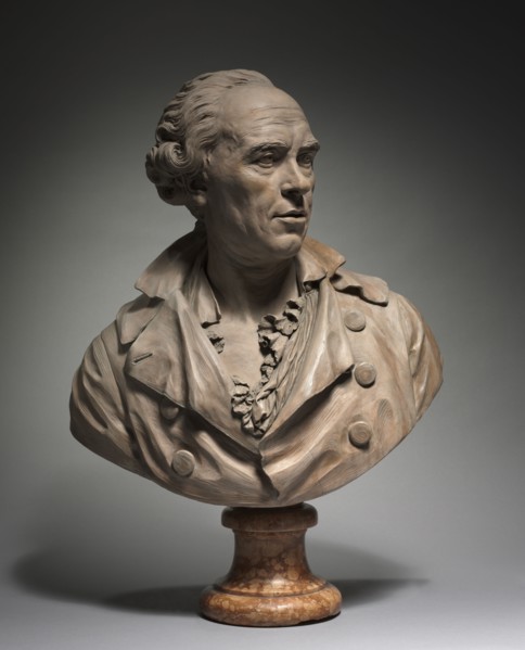 Portrait of Hubert Robert, early 1900s. Copy after Augustin Pajou (French, 1730-1809). Terracotta;