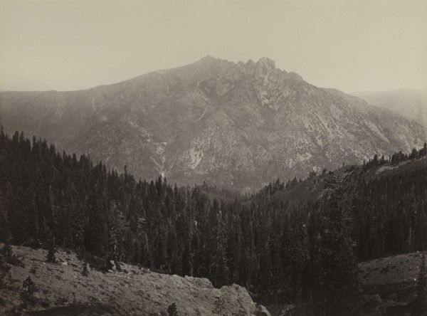 Davoncastle Butte, Sierra Nevada, c. 1866-1870. Carleton E. Watkins (American, 1829-1916). Albumen