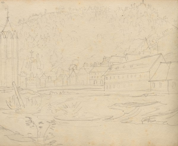 Album with Views of Rome and Surroundings, Landscape Studies, page 48b: Roman Landscape. Franz