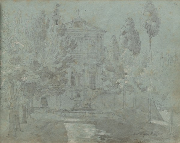 Album with Views of Rome and Surroundings, Landscape Studies, page 05a: "Saint Isidoro". Franz
