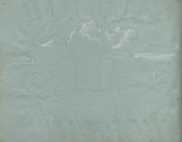 Album with Views of Rome and Surroundings, Landscape Studies, page 36b: Cloud Study. Franz Johann