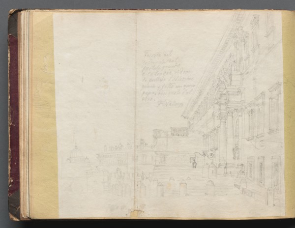 Album with Views of Rome and Surroundings, Landscape Studies, page 15b: Roman Architectural View.