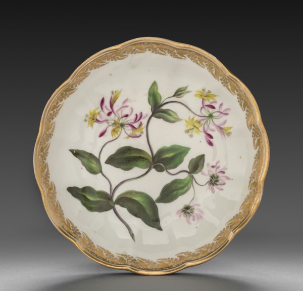 Bowl from Dessert Service: Dutch Honeysuckle, c. 1800. Derby (Crown Derby Period) (British).