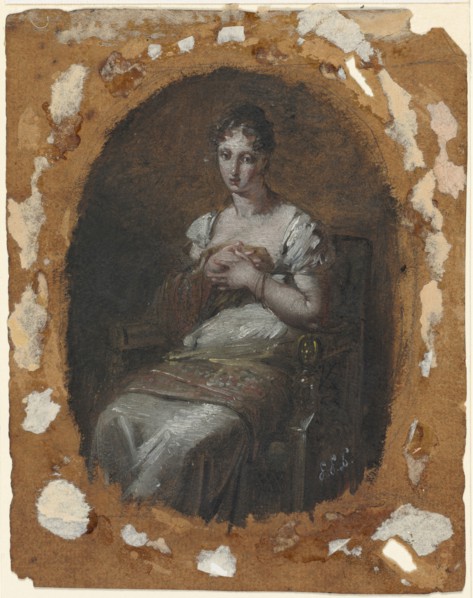 Young Woman Seated, last fourth 18th century or first fourth 19th century. Pierre-Paul Prud'hon
