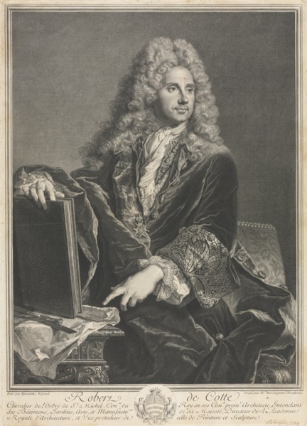 Robert de Cotte. Pierre-Imbert Drevet (French, 1697-1739). Engraving