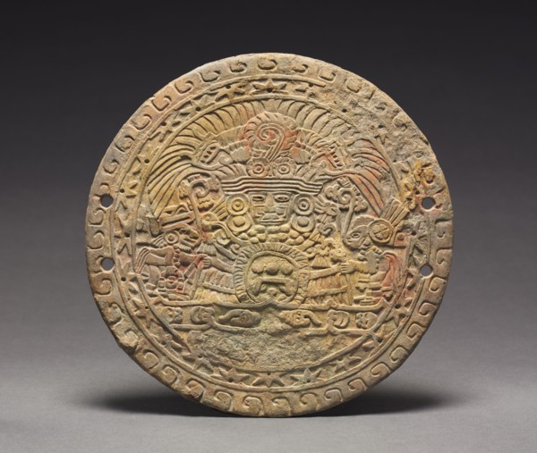Mirror Back with Great Goddess, 400-550. Guatemala(?), Escuintla, Teotihuacán style, Classic Period