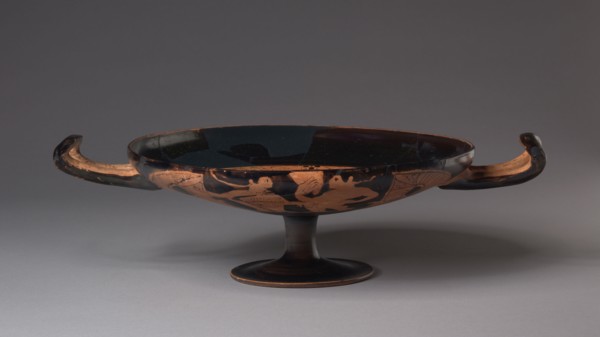 Faliscan Kylix, c. 350 BC. Italy, Faliscan, Etruscan, 4th Century BC. Earthenware with slip