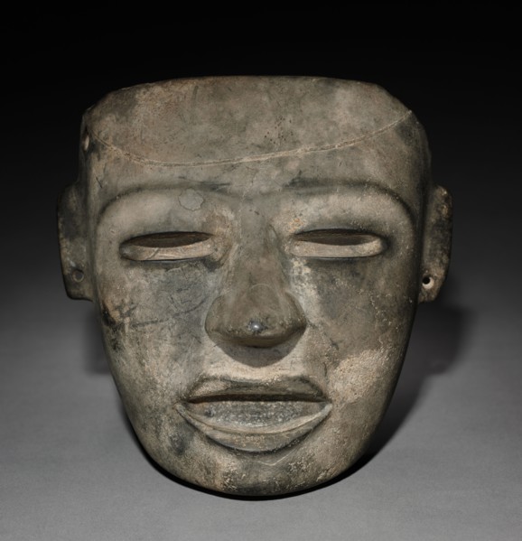 Mask, 1-550. Central Mexico, Teotihuacán style, Classic Period. Stone; overall: 15.7 x 15.3 x 7.9