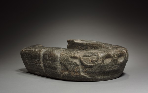 Unfinished Yoke, 600-900. Mexico, Central Veracruz, Classsic Veracruz style. Gray stone; overall: