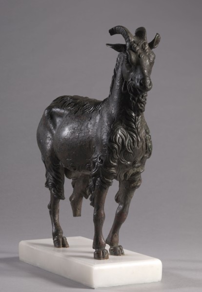 Nanny Goat, late 2nd Century BC. Greece, Hellenistic period. Bronze; overall: 30.5 x 31.1 cm (12 x