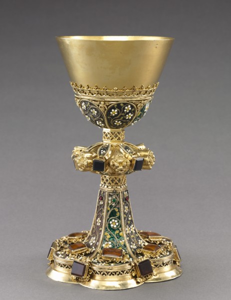 Chalice and Paten, c. 1450-1480. Hungary, Budapest?, 15th century. Gilt silver and filigree enamel;