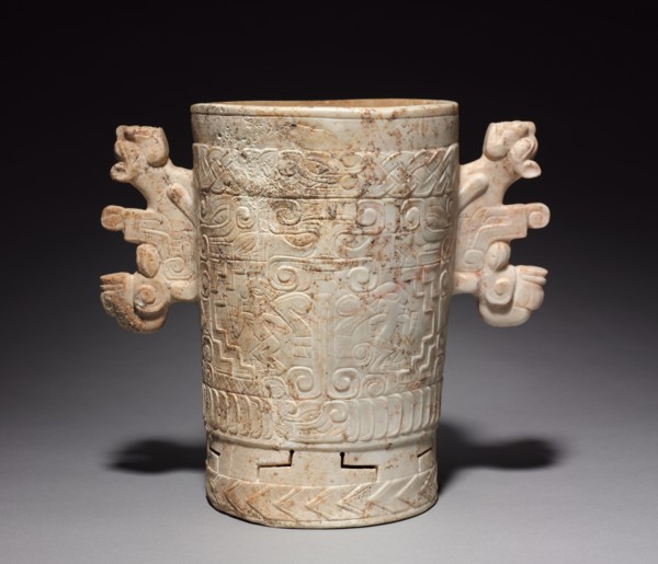 Carved Stone Vessel, 700-1000. Northwest Honduras, Ulúa Valley, 8th-10th century. Marble; overall: