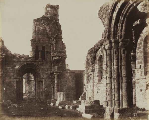 Lindisfarne, c. 1853. Robert Henry Cheney (British, 1800-1866). Albumen print from calotype; image: