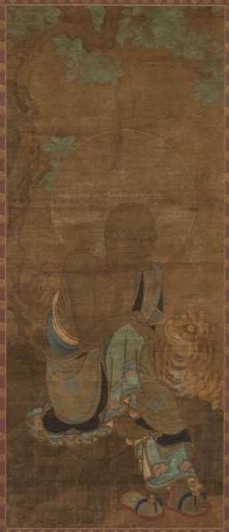Rakkan (Arhat), 1300s. Japan, Kamakura period (1185-1333) to Nanbokucho period (1336-92). Hanging