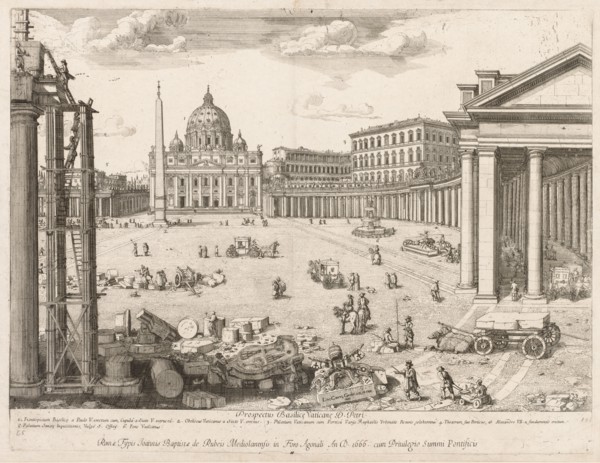 St. Peter's Basilica from "Prospectus Locurum Urbis Romae Insign[ium]