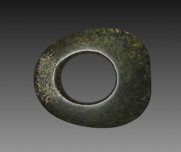Ceremonial Disk-Axe (Yue), c. 4700-2920 BC. Northeast China, Neolithic period, Hongshan Culture