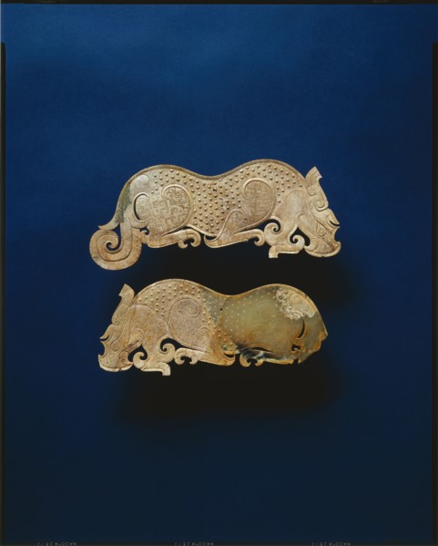 Pair of Jade Plaques, 475-221 BC. China, Henan province, Eastern Zhou dynasty (771-256 BC), Warring