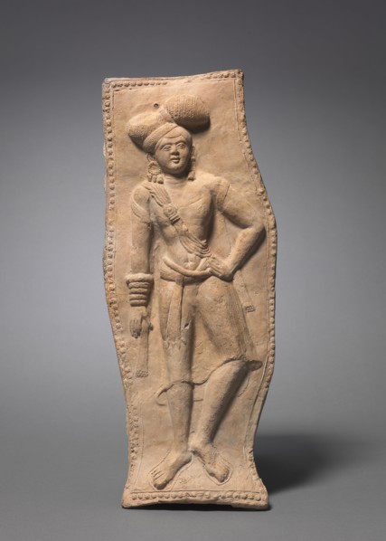 Male Figure, 1st Century BC. India, Chandraketugarh (West Bengal), Sunga Period. Molded terracotta