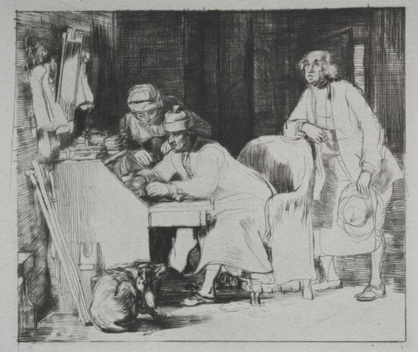 The Lost Receipt, 1824. David Wilkie (British, 1785-1841). Drypoint