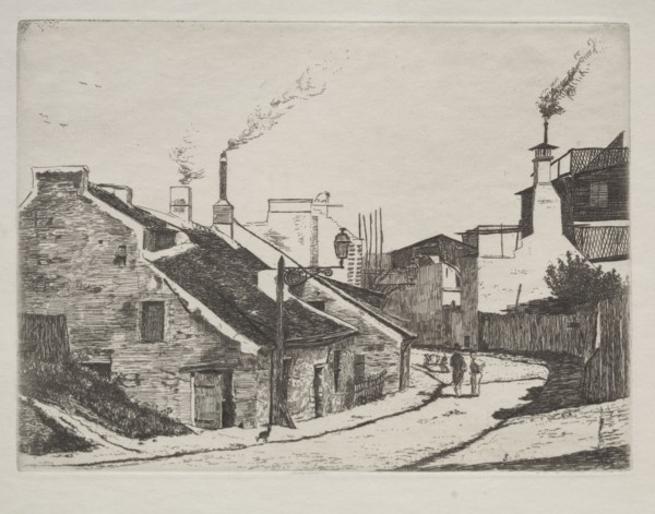 the series, Six Eaux-Fortes, Desinées et Gravées par F. Bonvin, Peintre (fifth of six etchings):