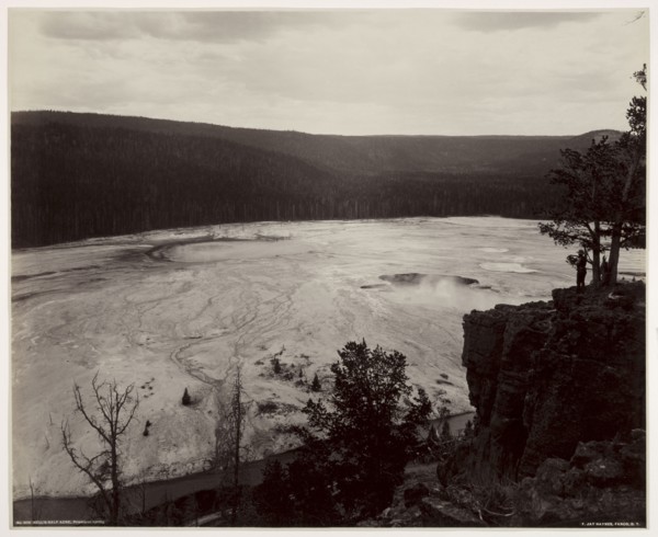 Hell's Half Acre, Prismatic Springs, c. late 1880s. Frank Jay Haynes (American, 1853-1921). Albumen