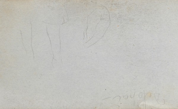 Sketchbook, page 02: Studies of Legs. Ernest Meissonier (French, 1815-1891). Graphite;