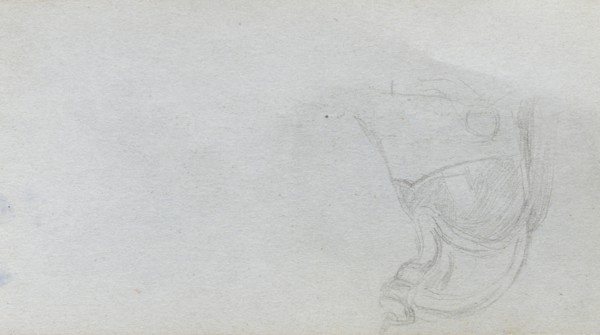 Sketchbook, page 93: Study of a Saddle. Ernest Meissonier (French, 1815-1891). Graphite