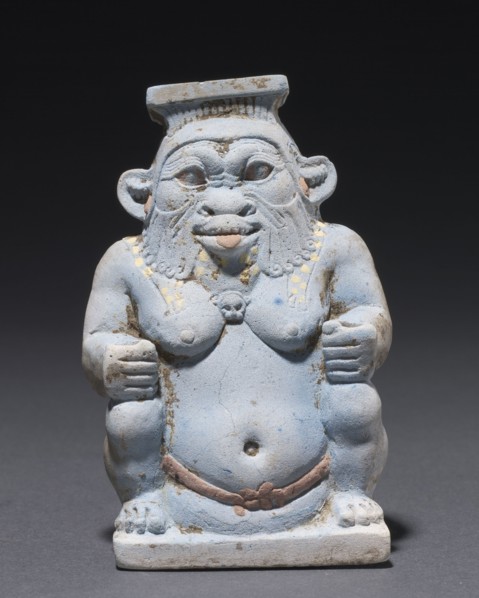 Cosmetic Jar in the Form of the God Bes, 664-525 BC. Egypt, Late Period, Dynasties 26. Egyptian