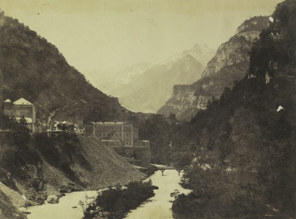 Eaux-Chaudes, Pyrenees (verso), c. 1855. Attributed to Farnham Maxwell Lyte (British, 1828-1906).