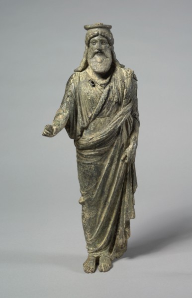 Statuette of Dionysos, 50 BC - 50. Italy, Roman, 1st Century BC-1st Century. Bronze and silver and