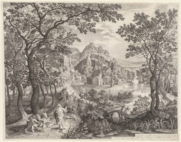 Elisha Cursing the Children of Bethel Who Are Being Devoured by the Bears, 1602. Gillis van