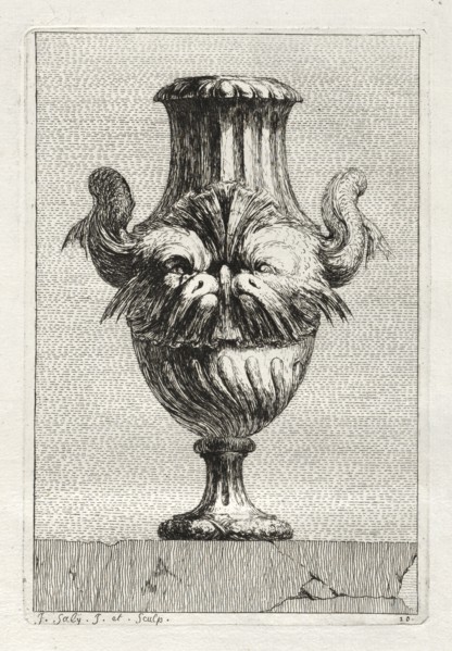 Suite of Vases:  Plate 10, 1746. Jacques François Saly (French, 1717-1776). Etching