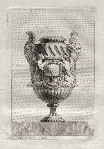 Suite of Vases:  Plate 11, 1746. Jacques François Saly (French, 1717-1776). Etching