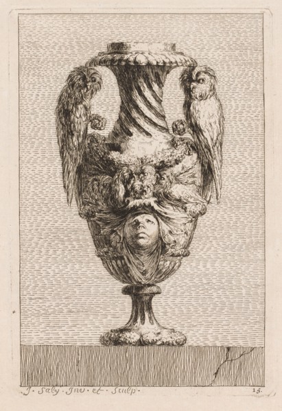Suite of Vases:  Plate 15, 1746. Jacques François Saly (French, 1717-1776). Etching