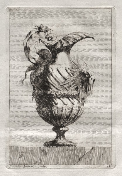 Suite of Vases:  Plate 16, 1746. Jacques François Saly (French, 1717-1776). Etching
