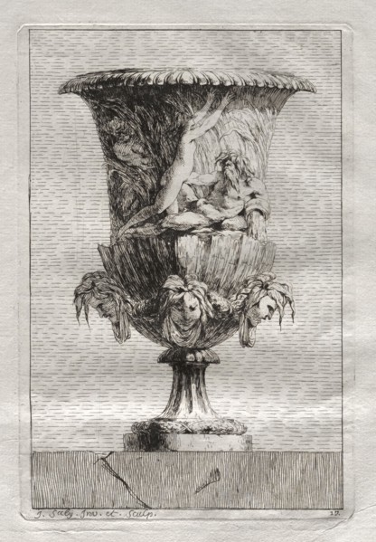 Suite of Vases:  Plate 17, 1746. Jacques François Saly (French, 1717-1776). Etching