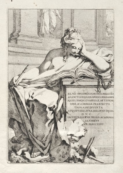 Suite of Vases:  Title Page, 1746. Jacques François Saly (French, 1717-1776). Etching