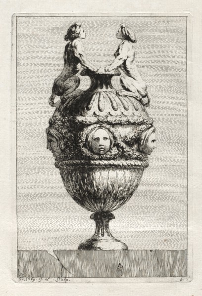 Suite of Vases:  Plate 5, 1746. Jacques François Saly (French, 1717-1776). Etching