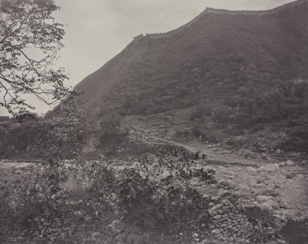 View of the Great Wall, China, c. 1871. John Thomson (British, 1837-1921). Albumen print from wet