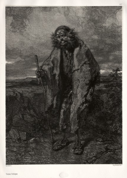 Old and Modern Artists: Thomas Vireloque. Paul Gavarni (French, 1804-1866). Lithograph; overall: 27