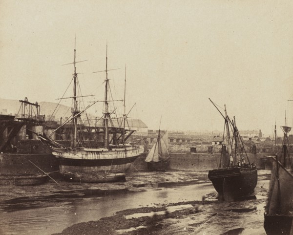Harbour, Swansea, Wales, 1855. Alfred Rosling (British, 1802-c. 1880s). Albumen print from wax