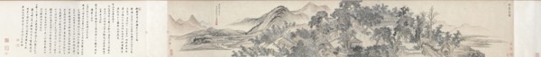 Hall of Lofty Pines, 1703. Wang Hui (Chinese, 1632-1717). Handscroll, ink on paper; overall: 40.7