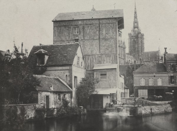 Souvenirs photographiques, pl. 15 (book): View of Évreux, 1850. Hippolyte Bayard (French,