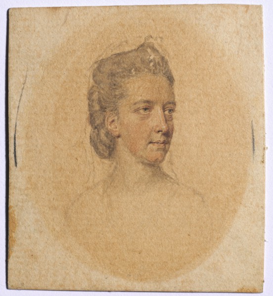 Portrait of a Woman, c. 1775. John I Smart (British, 1741-1811). Gray and red wash over graphite,
