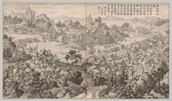 Battle of Kulongkui: from Battle Scenes of the Quelling of Rebellions in the Western Regions, with