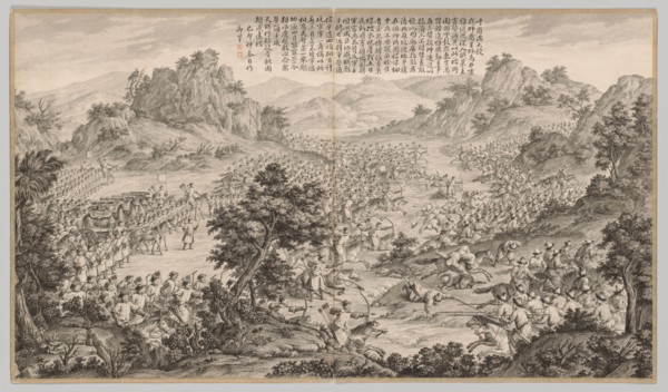 Great Victory at Hu'erman: from Battle Scenes of the Quelling of Rebellions in the Western Regions,