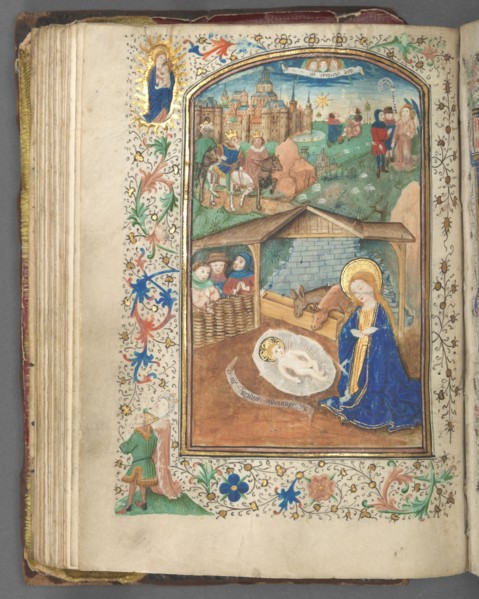 Book of Hours (Use of Utrecht): fol. 62v, The Nativity, c. 1460-1465. Master of Gijsbrecht van